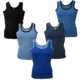 5x Unterhemden Tank Top Baumwolle 100% ★ nach Oeko Tex Standard 100 ★ Blau Schwarz Achselhemd★Unterhemd Herren ★ Muskelshirt S M L XL XXL 3XL von SGS