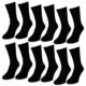 6 | 12 | 24 Paar Herrensocken Business Herren Socken Baumwolle Schwarz - sockenkauf24