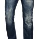 A. Salvarini Designer Herren Jeans Hose Jeanshose Regular Comfort gerades Bein