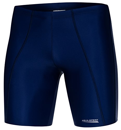 AQUA-SPEED® Lange Badehose | Herren | Schwimmhose | Fest sitzend | Jammer | UV-Schutz | Chlorresistent | Formbeständig | Wirkungsvoll gegen Muskelermüdung