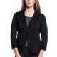 Abbino 15426 Damen Blazer Sakkos Jacken - Made in Italy - 6 Farben - Damenblazer Frühjahr Sommer Herbst Winter Unifarben 2 Knöpfe Freizeit Hüftlang Locker Sitzend Feminin Sexy Sportlich Festlich