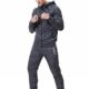 Airavata Herren Trainingsanzug Sweatjacke Hose Sportbekleidung Jogging Fitnessanzug