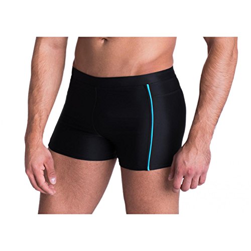 Aquarti Herren Badehose Kurze Schwimmhose Seitliche Paspel