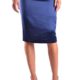 Armani Collezioni Damen MCBI024177O Blau Wolle Rock