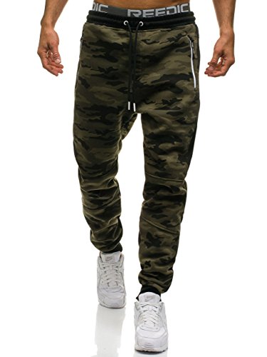 BOLF Herren Trainingshose Jogginghose Sporthose mit Camo-Muster Street Style 6F6 Motiv