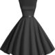 Bbonlinedress 50s Retro Schwingen Vintage Rockabilly kleid Faltenrock