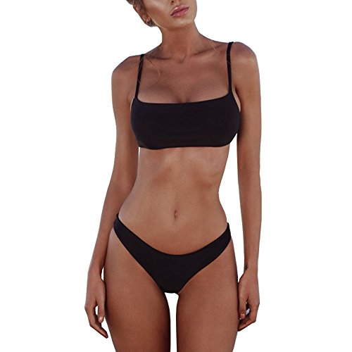 CoCo Fashion Damen Bikini Top Bustier Oberteil Bikini-Set Sportliches Badeanzug Bademode