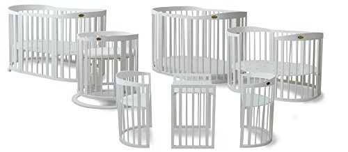 ComfortBaby ® SmartGrow 7in1 Baby- Kinderbett / erweiterbar, multifunktionell, aus MASSIVHOLZ HERGESTELLT IN DER EU ( NEUES MODELL )