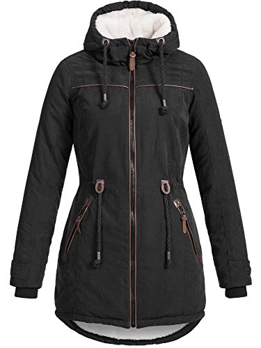 DESIRES Damen Bessi warmer Winter Parka Mantel Jacke Lang gefüttert Teddy