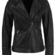 DESIRES Zalla Damen Lederjacke Biker-Jacke Rauleder