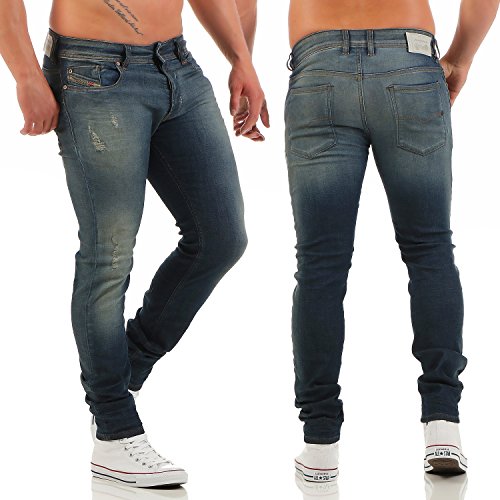 DIESEL Herren Jeans SLEENKER 0670N Slim Skinny Hose