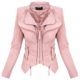 Damen Biker Jacke Sommer Übergangs Jacket S-XL D-370