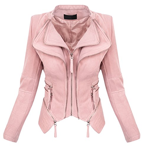 Damen Biker Jacke Sommer Übergangs Jacket S-XL D-370