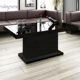 Design Couchtisch H-333 Schwarz Hochglanz höhenverstellbar ausziehbar Tisch