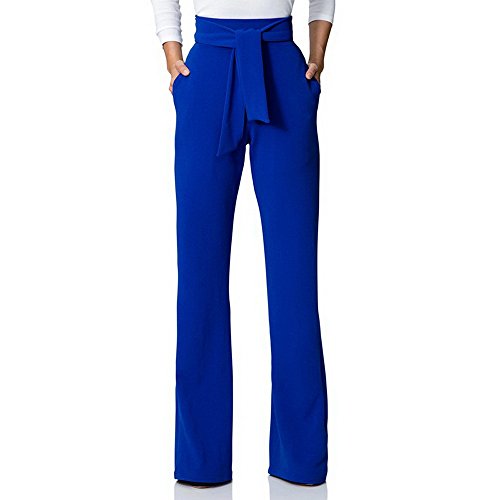 Dihope Damen Klassische Hose Business Stoffhose Elegant Bootcut Hose Anzughose Gerade Hose Freizeithose