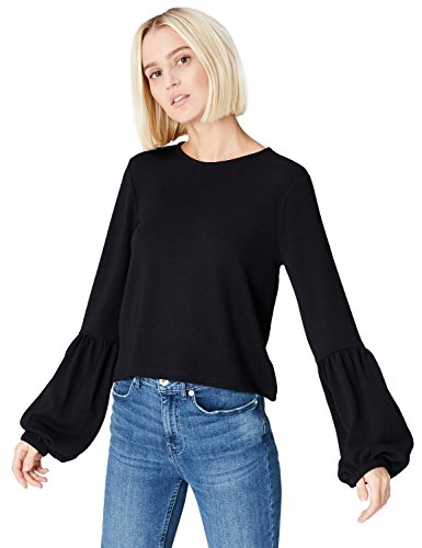 FIND Damen Bluse mit Ballon-Ärmeln