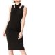 FIND Damen Scuba-Kleid mit überkreuzter Front