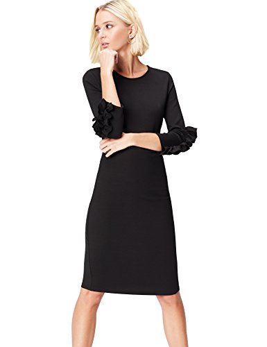 FIND Kleid Damen mit Bleistift-Silhouette und Rüschen