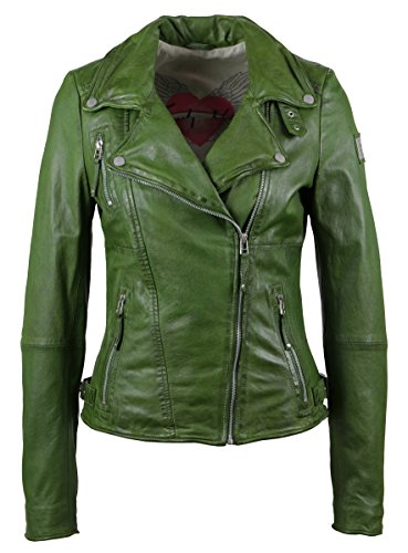 Freaky Nation Damen Jacke Echtleder Biker Princess