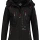 Geographical Norway Damen Softshell Outdoor Jacke Tassion abnehmbare Kapuze