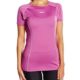 Gregster Sport T-Shirt kurzarm für Damen in schwarz, pink und blau - Funktionsshirt mit Rundhals - unifarbenes Sportshirt bis Größe XL - Laufshirt bzw. Fitnessshirt in extra lang
