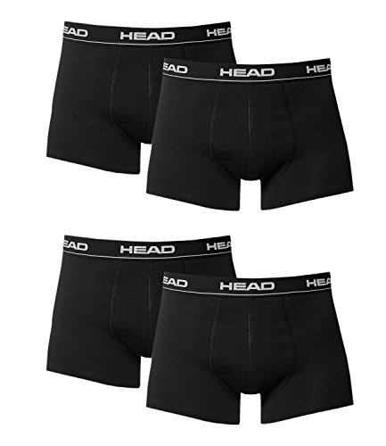 HEAD Herren Boxer Boxershort Unterhose 4er Pack black 200