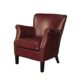 Henley Modern Leder Sessel – Leder Air Kamin Sessel burgund – Finish: Burgund – Wohnzimmer Möbel