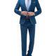 Herren 2-Teilig Anzug Slim Fit für Hochzeit und Party