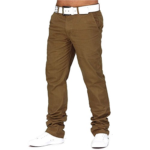 Herren Chino Hose Jeans Stoff-Hose H688