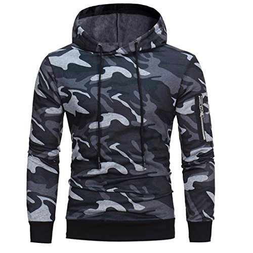 Herren Pullover Camouflage Btruely Mode Hoodie Sweatshirt Langarm Mantel Outwear