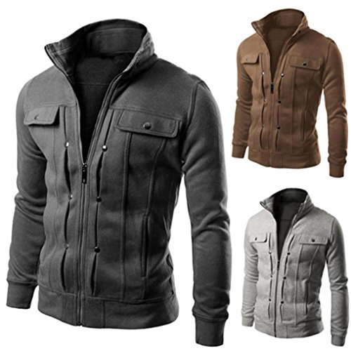 Herren Slim Designed Revers Strickjacke Mantel Jacke Mode Kobay