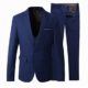 Herren Slim Fit 3 Pieces Anzug Blazer Anzugjacke