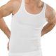 Herren Unterhemd Tank Top Feinripp (glatt) - 5er Pack - 100% supergekämmte weiche Baumwolle - eng anliegendes Shirt ohne Seitennähte - Unterhemden Herren - Weiß - Gr. M bis 4XL