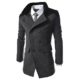 Herrenmantel Wintermantel Herren zweireihiger Windbreaker Jacke Revers Woll langen Mantel JYJM Männer Jacke warme Winter Graben lange Outwear Button Smart Mantel