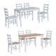 Homcom® Essgruppe Sitzgruppe 5-tlg. Esstisch Set Holztisch mit 4 Stühlen, Kiefer