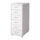 IKEA Rollcontainer 'Helmer' Schubladenelement aus Stahl - 6 Schubalden - BxTxH 28x43x69cm - WEISS