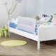 IMPAG® Bettgitter Bettschutzgitter für Kinderbetten Jugendbetten | Metallgestell mit Stoffbezug | runterklappbar | universell für alle Matratzen | rutschfest | 3 Größen 100-135 cm