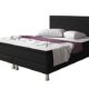 Inter Esra Boxspringbett, Stoff, Schwarz, 200 x 140 x 105 cm