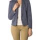 JOOP! Damen Blazer Baumwollmix Jackett Gemustert, Größe: 36, Farbe: Blau