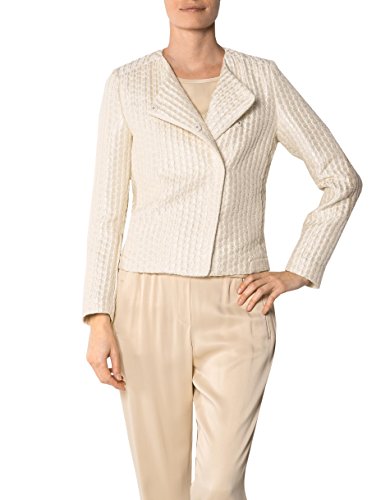 JOOP! Damen Blazer Baumwollmix Jackett Unifarben, Größe: 38, Farbe: Beige