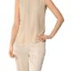 JOOP! Damen Bluse Seide Blusenshirt Unifarben, Größe: 40, Farbe: Beige