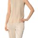 JOOP! Damen Bluse Seide Blusenshirt Unifarben, Größe: 40, Farbe: Beige