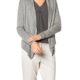 JOOP! Damen Cardigan Baumwollmix Jacke Gemustert, Größe: 42, Farbe: Grau