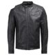 Jack & Jones - JCOCOP LEATHER JACKET NOOS 12124257 Black/Leather Biker Jacke Leder