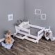 KAGU Kinderbett Jugendbett Juniorbett Bett 140 x 70 cm oder 160 x 80 cm  mit Bettkasten und Matratze.