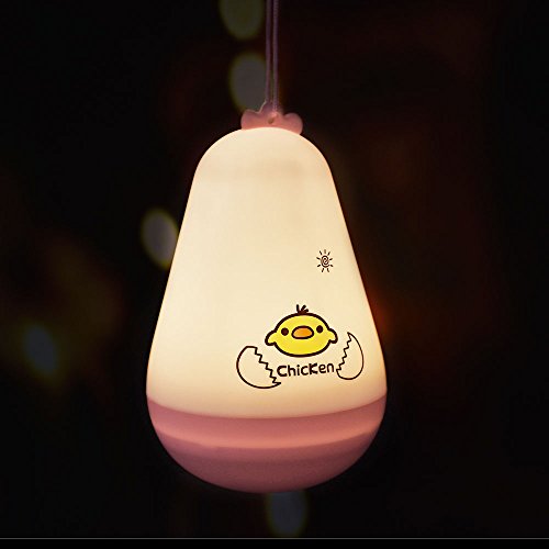 LED Baby Nachtlicht & Schlummerlicht für Babys & Kinder, dimmbar – tragbares Babyzimmer Stimmungslicht & Nachtlampe mit USB Ladeanschluss – Kleinkind, Säugling & Baby Spielzeug in Rosa