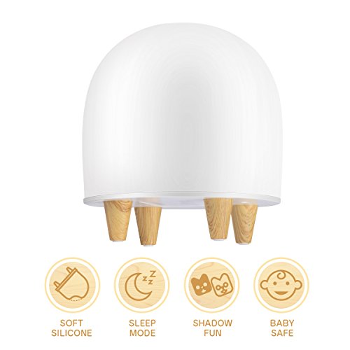 LED Nachtlicht Kinder, multifun Nachtlicht Baby mit 3 DIY Deko Folie, Nachttischlampe Kinderzimmer Weihnachtsgeschenke, Nachtleuchte Silikon, Baby Nachtlampe Spielzeug für Schlafzimmer Wohnzimmer