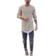 Langarm Pullover Herren, DoraMe Männer Slim Fit Gestrickt Sweatshirt Rundhals T-Shirt Freizeit Hemd Tops