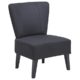 Lounge Sessel Relaxsessel CAIRO Polstersessel Stuhl gepolstert Stoff schwarz