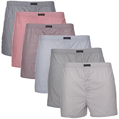 Lower East Herren American Boxershorts, 6er Pack